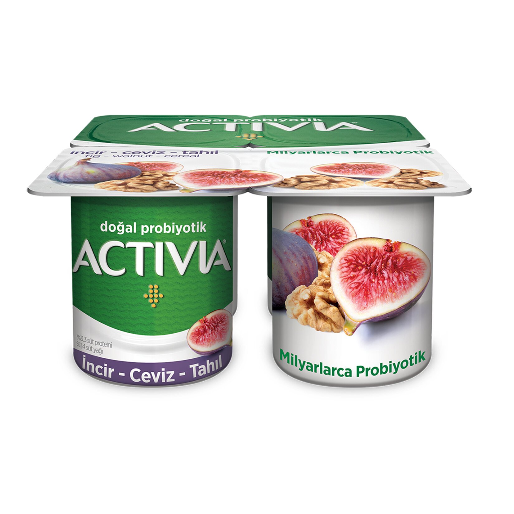 ACTİVİA DOĞAL PROBİYOTİK İNCİR YOĞURT 4x100 GR