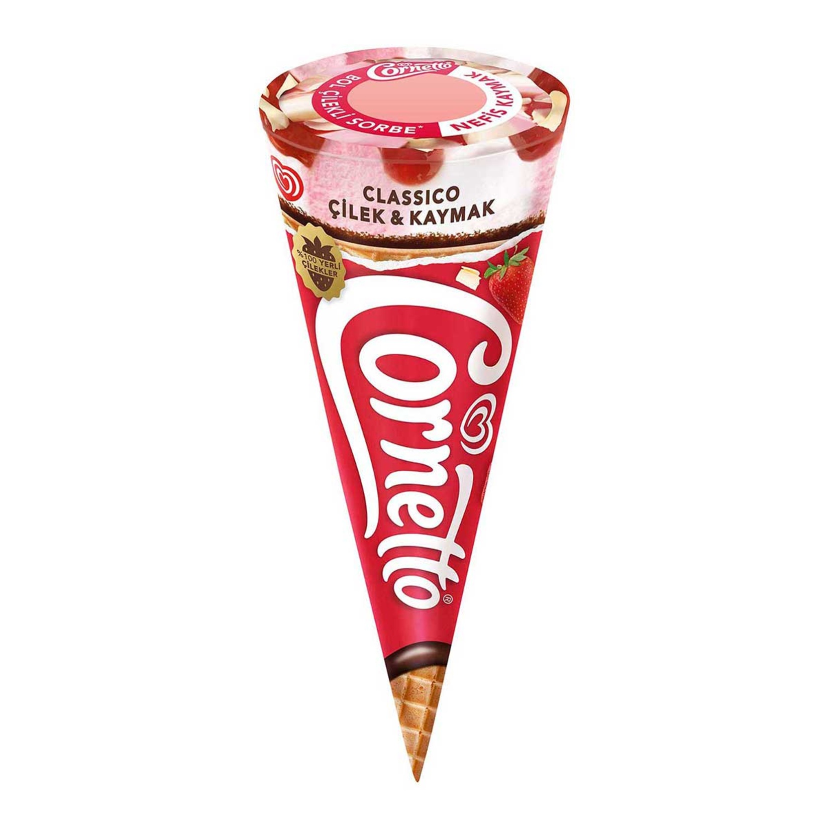 ALGİDA CORNETTO ÇİLEK&KAYMAK
