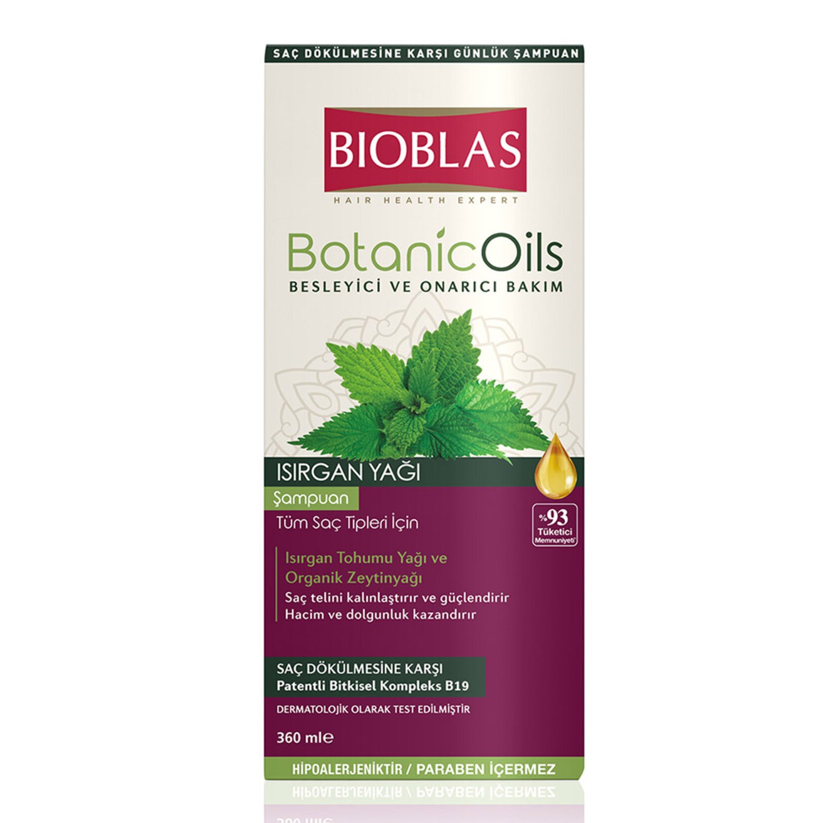 BIOBLAS ISIRGAN ÖZLÜ ŞAMPUAN 360ML