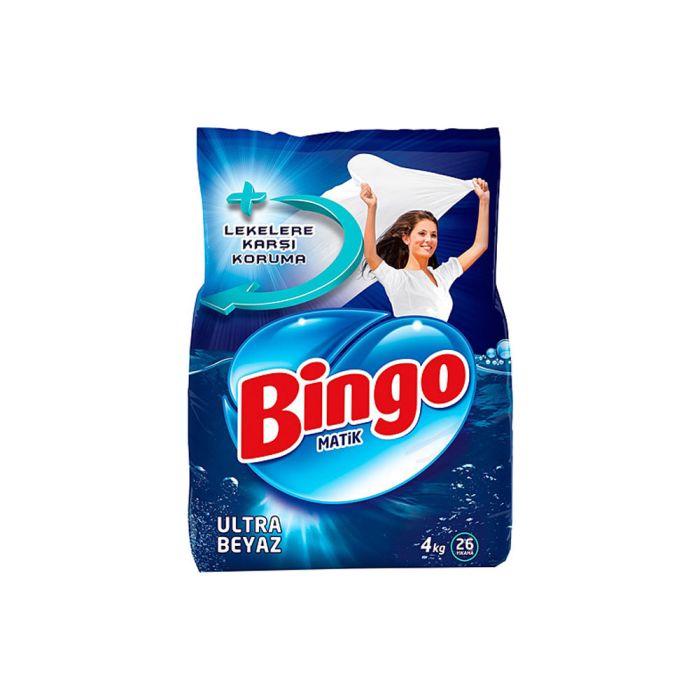 BİNGO TOZ MATİK ULTRA BEYAZLAR 4 KG