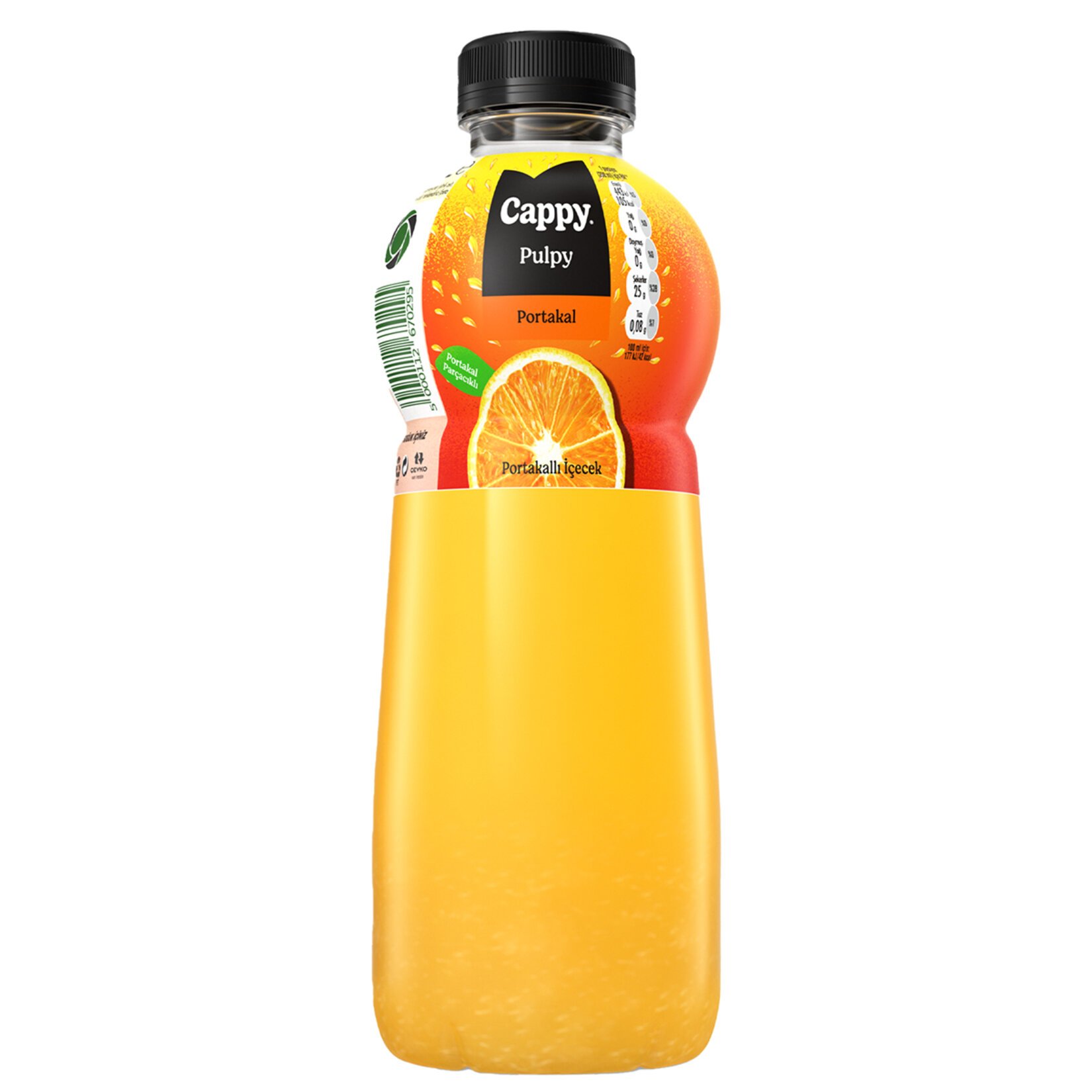 CAPPY PULPY PORTAKAL PARÇACIKLI 1 LT