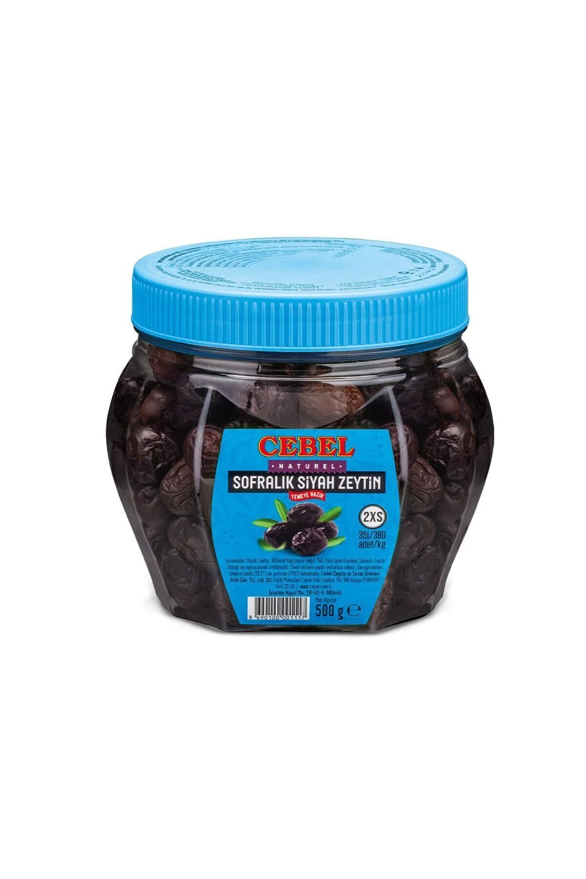 CEBEL SİYAH ZEYTİN (2XS) 500 GR