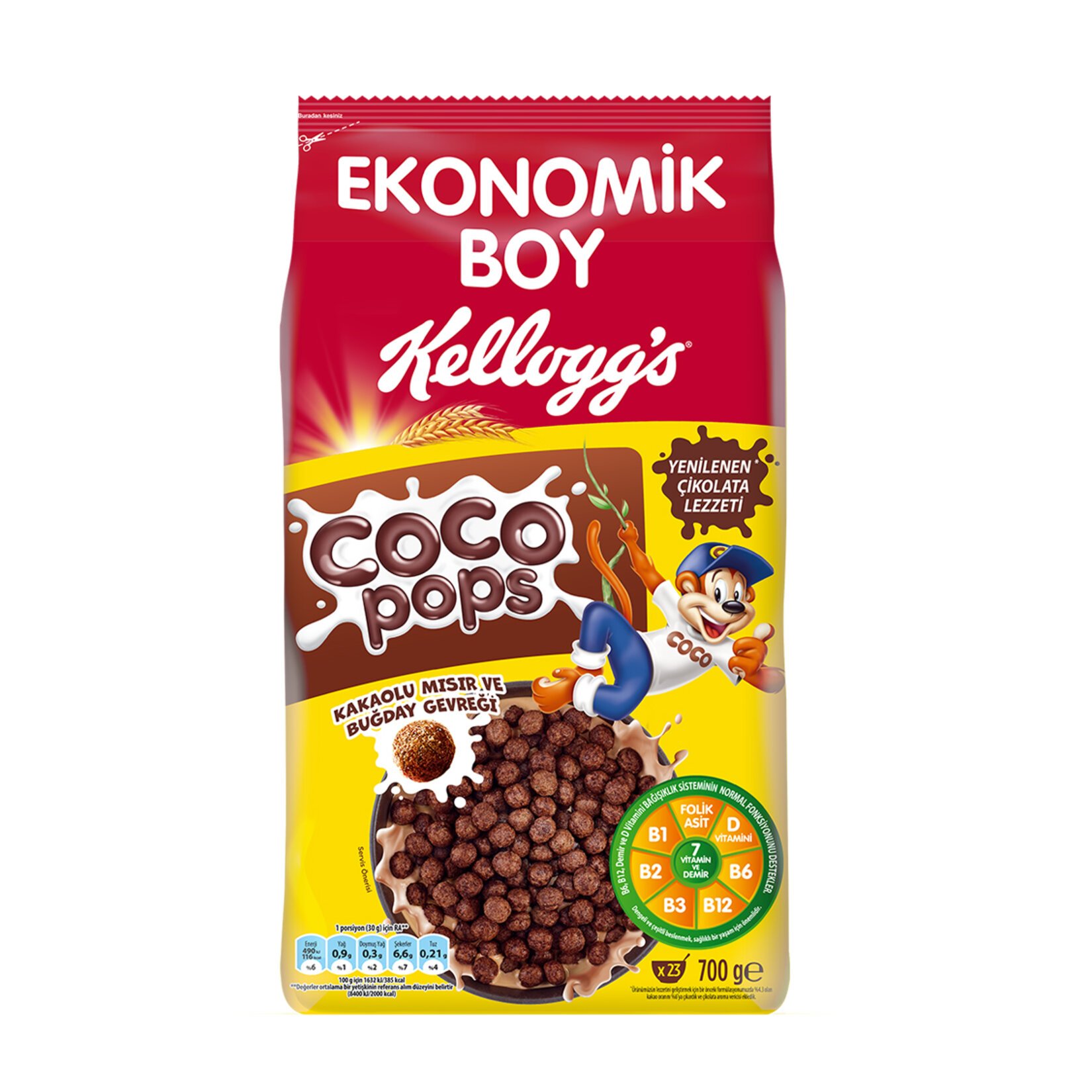 COCO POPS KAHVALTILIK GEVREK 700 GR