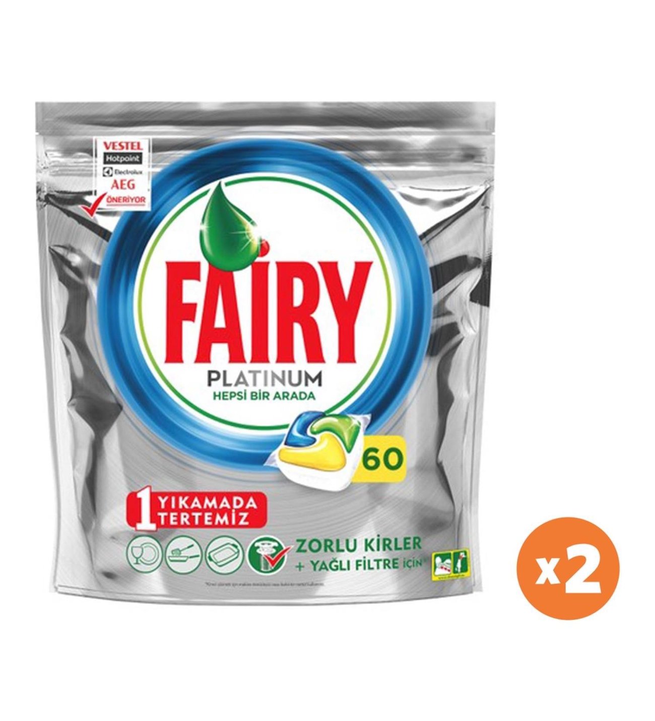 FAİRY PLATINUM BULAŞIK MAKİNESİ TABLETİ 60'LI