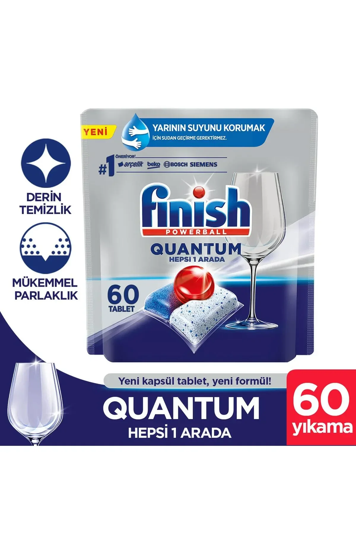 FİNİSH QUANTUM BULAŞIK MAKİNESİ TABLETİ 60 ADET