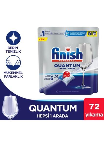 FİNİSH QUANTUM HEPSİ BİR ARADA BULAŞIK MAKİNESİ TABLETİ 72'Lİ