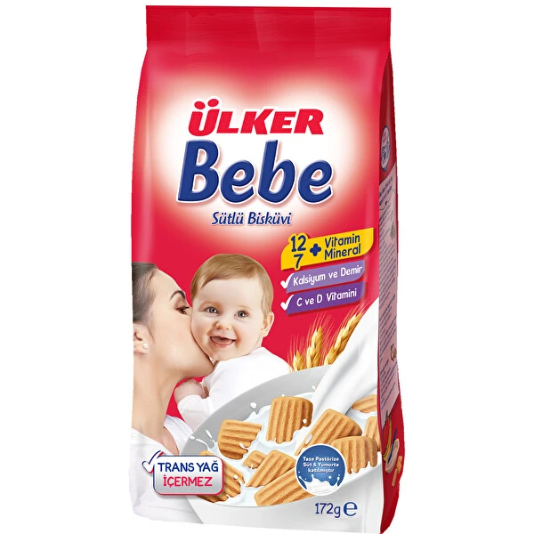 ÜLKER SÜTLÜ BEBE BİSKÜVİSİ 172 GR