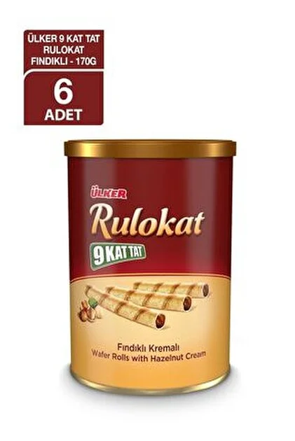 ÜLKER RULO KAT FINDIKLI GOFRET 170 GR