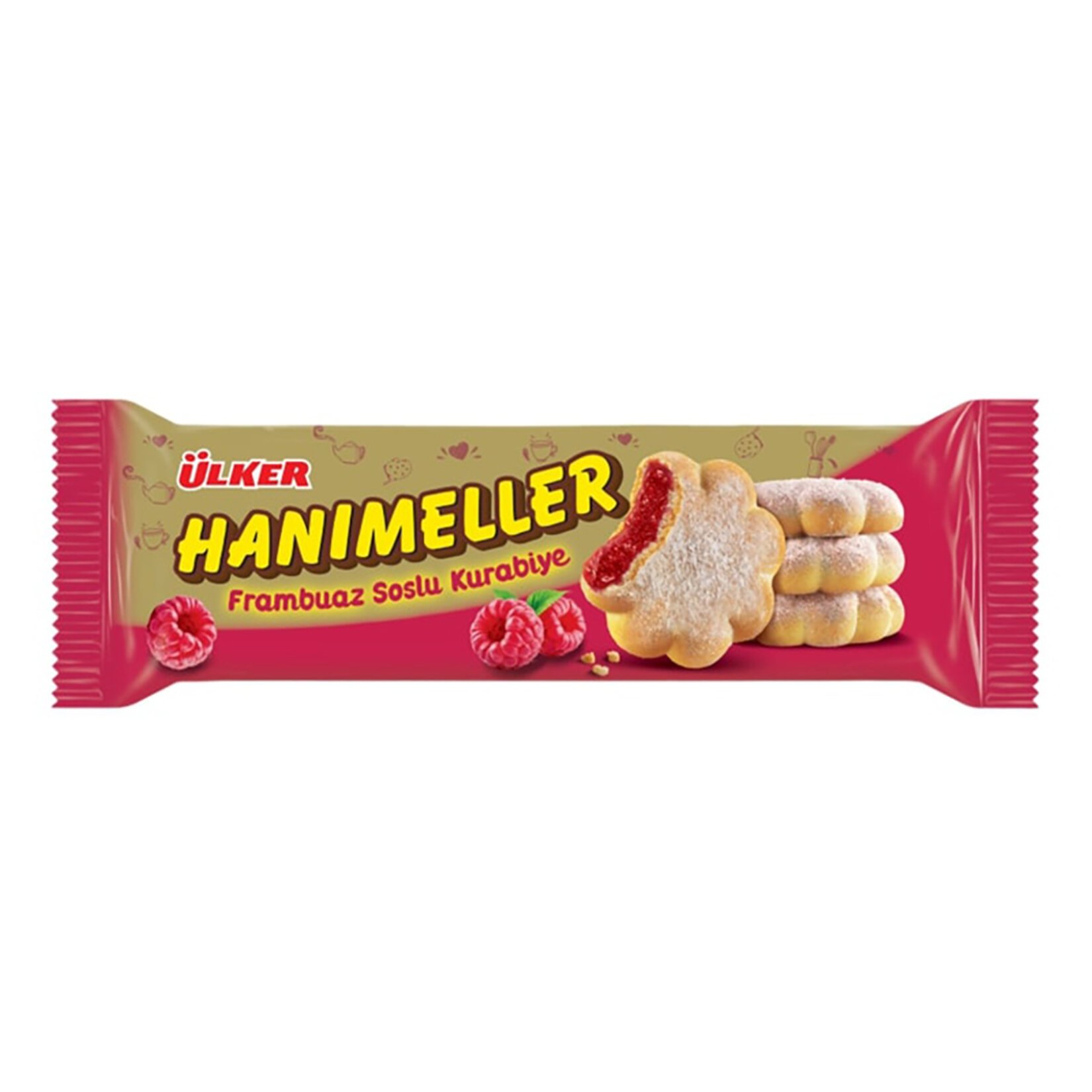 ÜLKER HANIMELLER FRAMBUAZLI BİSKÜVİ 94,5 GR