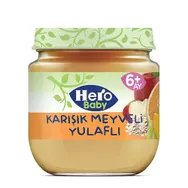 HERO BABY KARIŞIK MEYVE&YULAF KAVANOZ MAMASI 120 GR