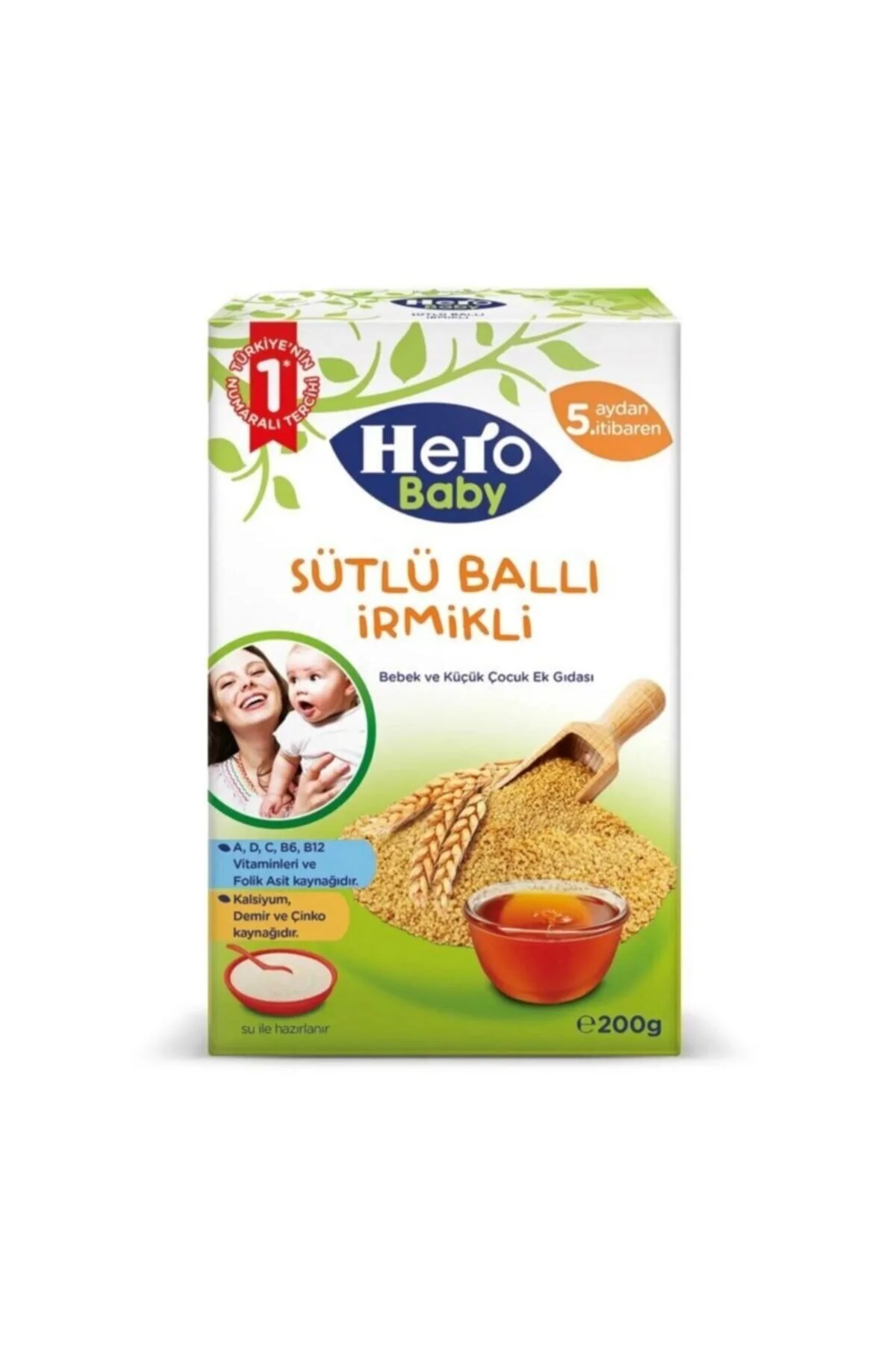 HERO BABY SÜTLÜ İRMİKLİ BALLI 200 GR