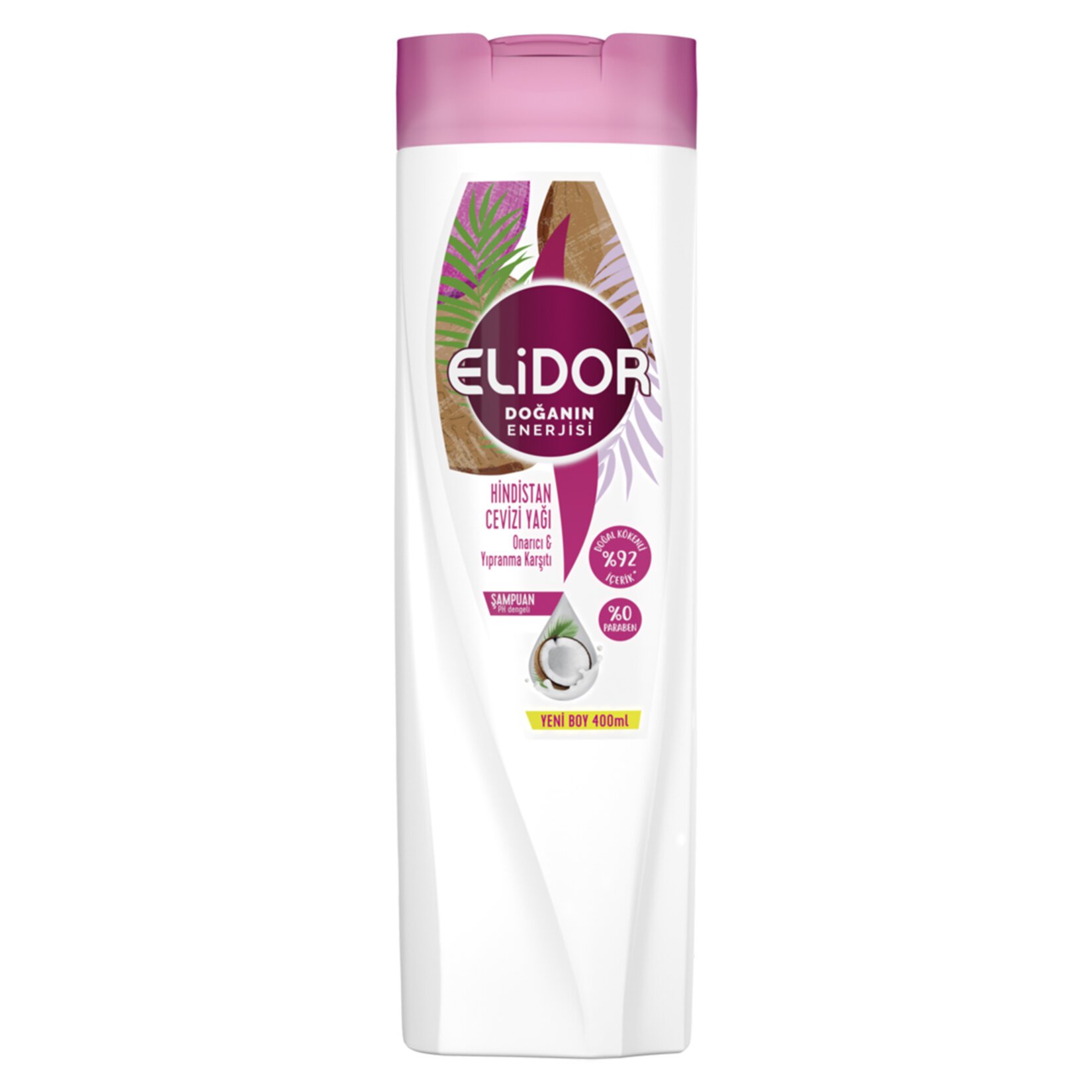 ELİDOR HİNDİSTAN CEVİZİ YAĞI ŞAMPUANI 400ML