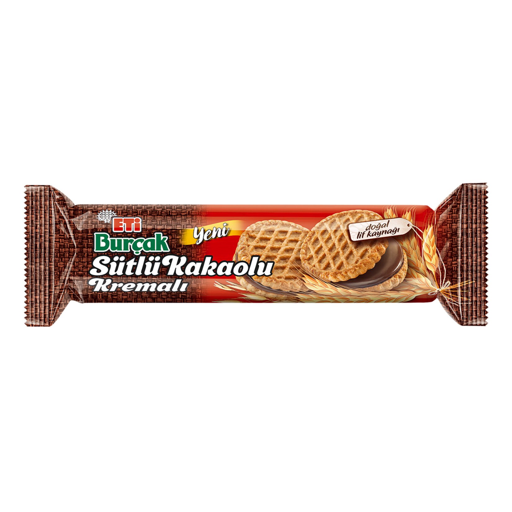 ETİ BURÇAK SÜTLÜ KAKAOLU KREMALI BİSKÜVİ 100 GR