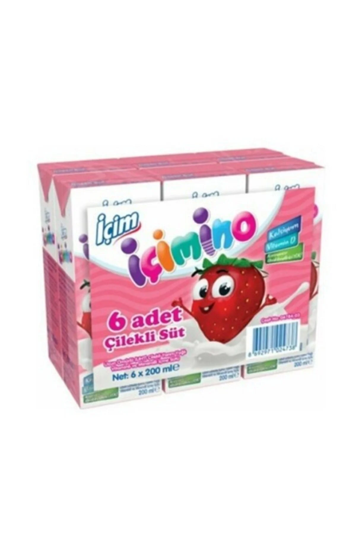 İÇİM SÜT ÇİLEKLİ 6x180ML