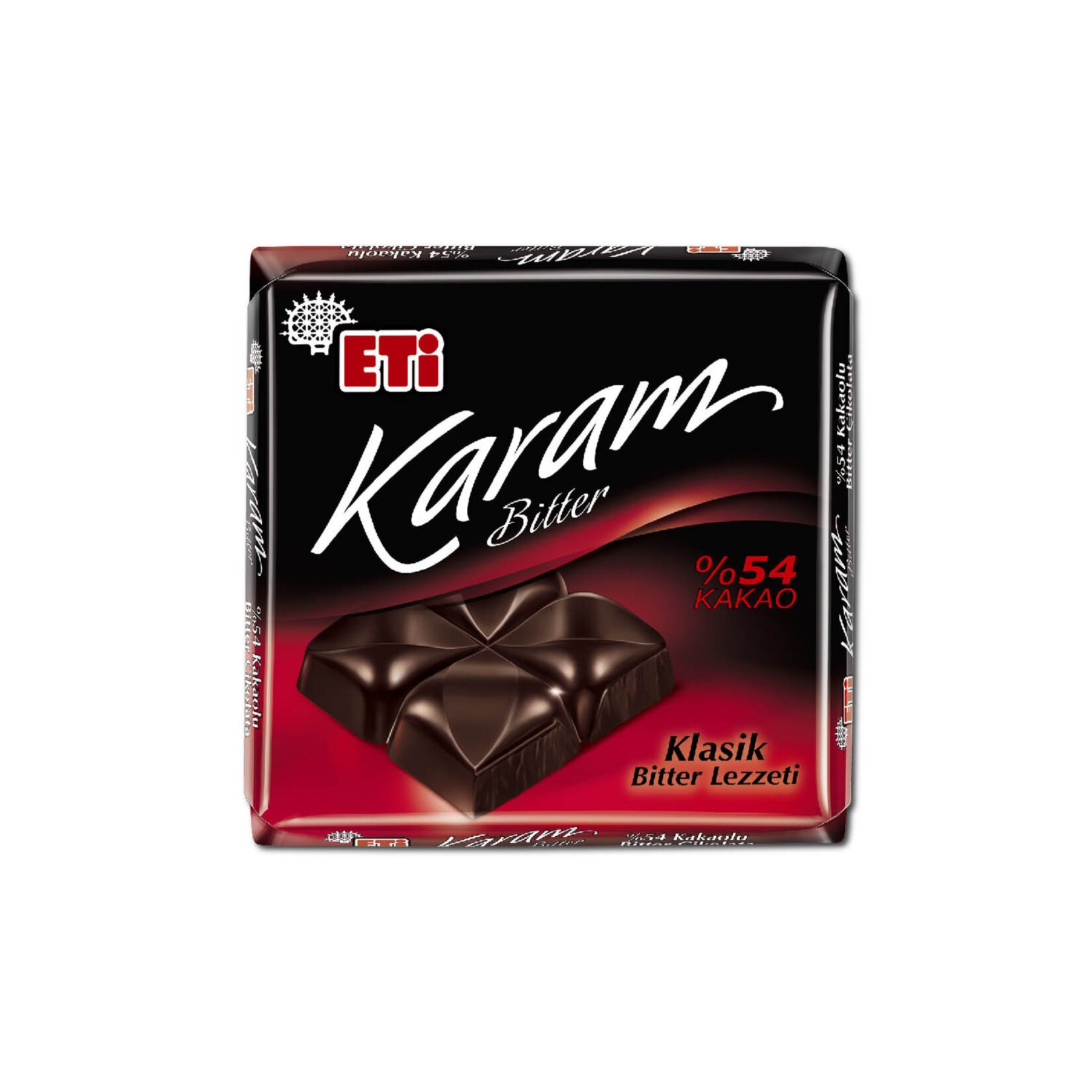 ETİ KARE KARAM %54 BİTTER KARE ÇİKOLATA 60 GR