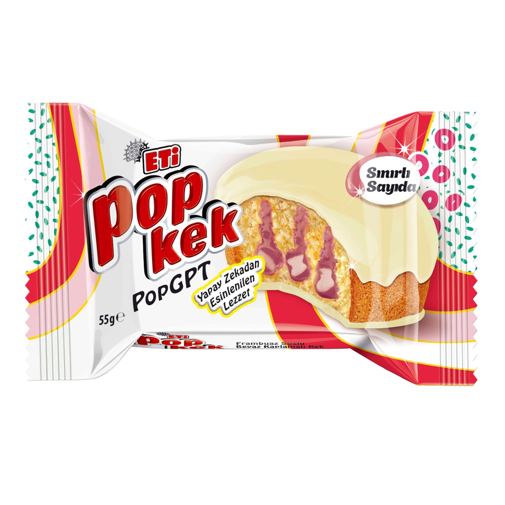 ETİ POPKEK FRAMBUAZLI KEK 55 GR