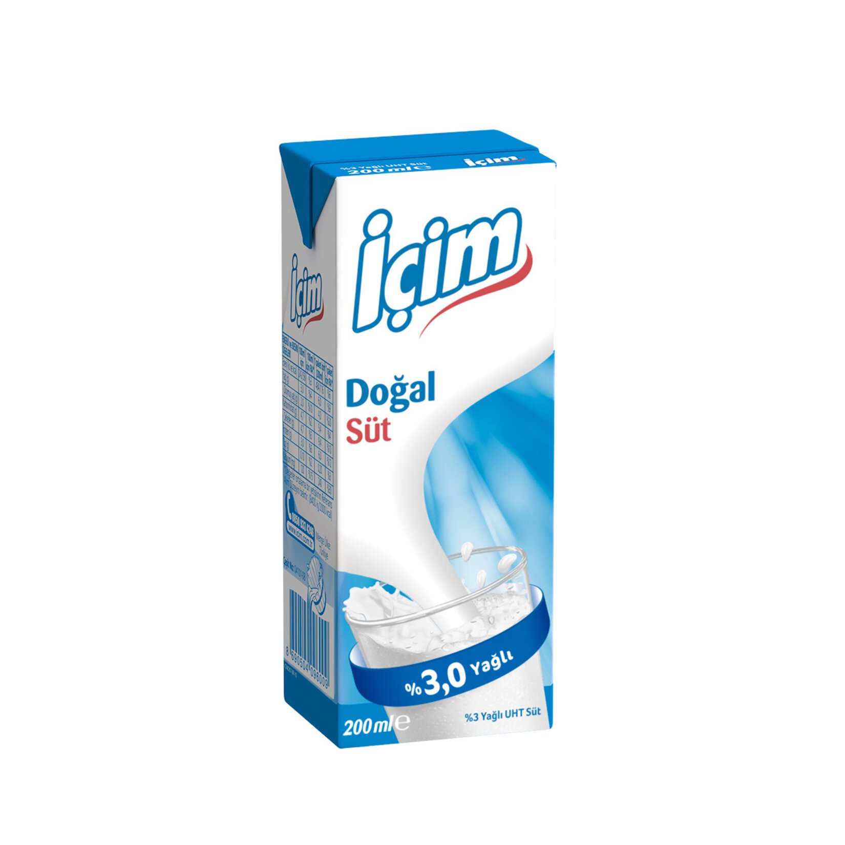 İÇİM TAM YAĞLI SÜT 200ML