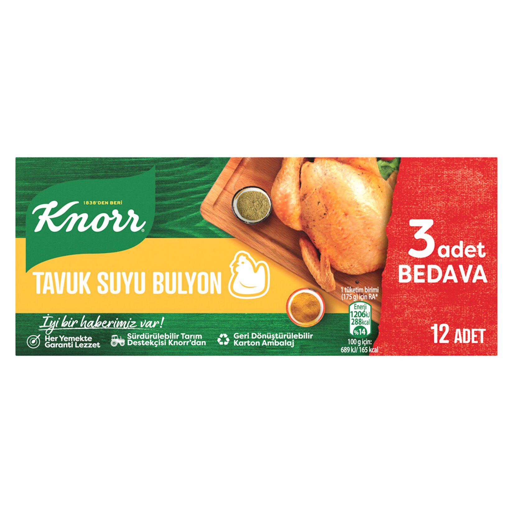 KNORR TAVUK BULYON 12'Lİ