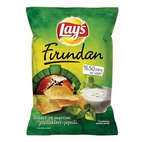 LAYS FIRINDAN YOĞURT MEVSİM YEŞİLLİKLİ CİPS 95 GR