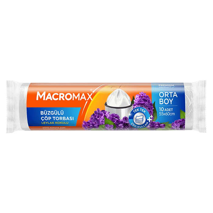 MACROMAX BÜZGÜLÜ ÇÖP POŞETİ ORTA BOY