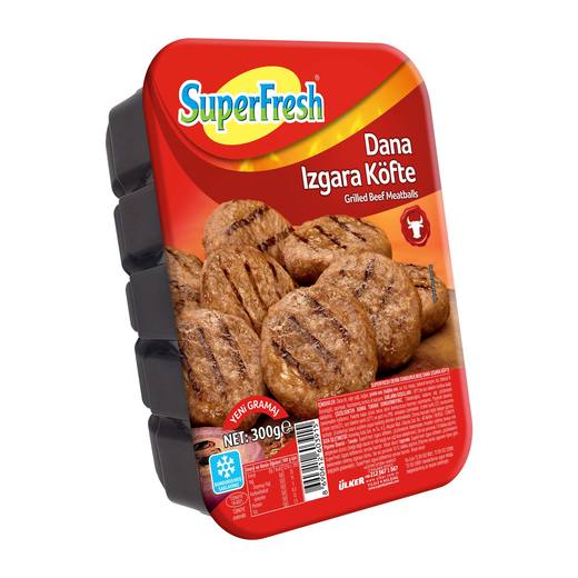 SUPERFRESH DONDURULMUŞ DANA IZGARA KÖFTE 300 GR