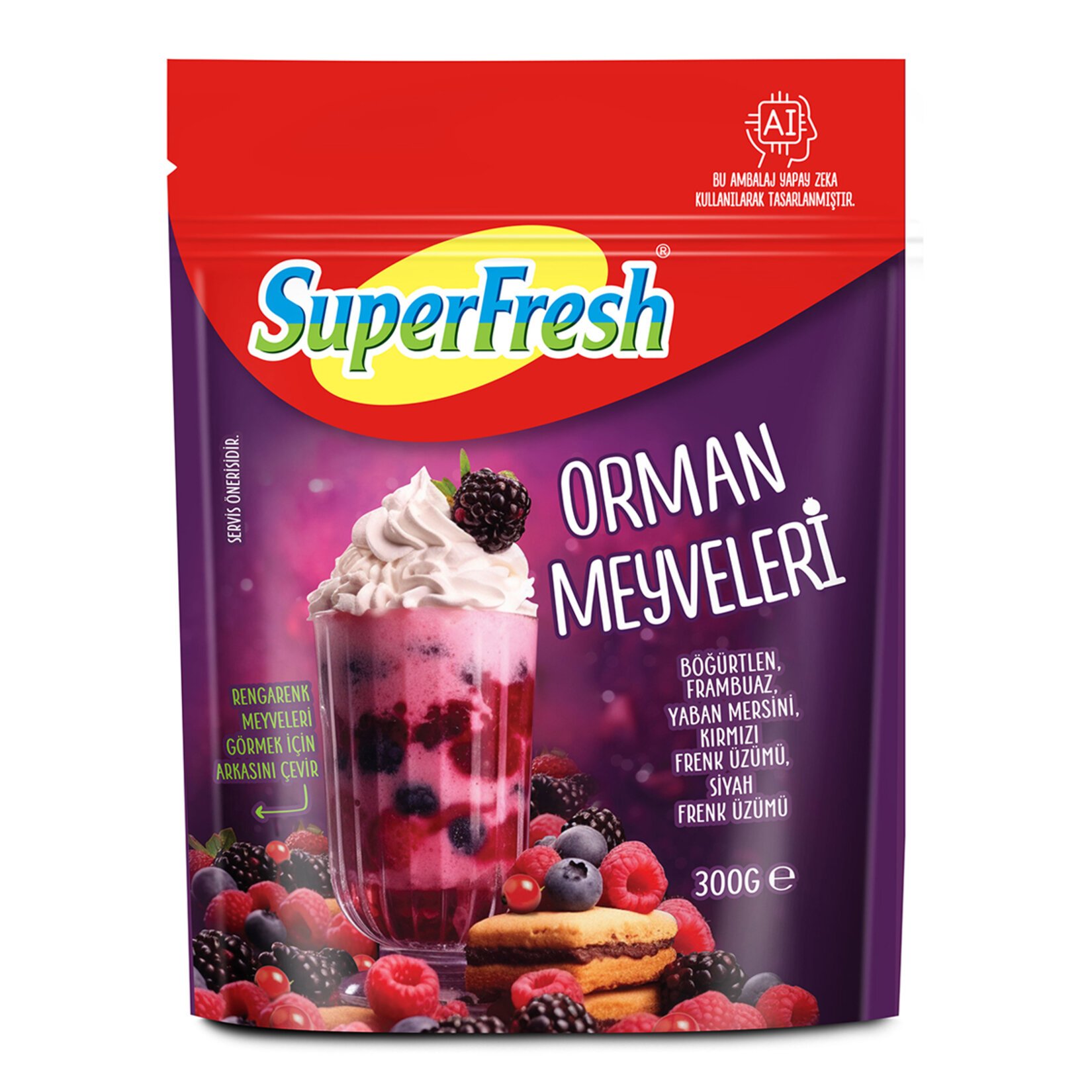 SUPERFRESH DONDURULMUŞ ORMAN MEYVELERİ 300 GR