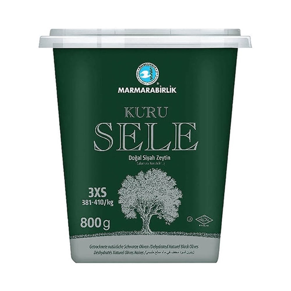 MARMARABİRLİK SİYAH ZEYTİN KURU SELE (3XS) 800 GR