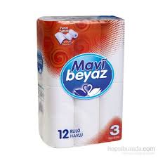 MAVİ BEYAZ KAĞIT HAVLU 12'Lİ