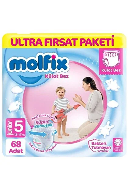 MOLFİX BEBEK BEZİ KÜLOT NO:5 68'Lİ