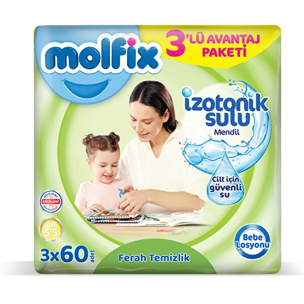 MOLFİX ISLAK MENDİL 3x60'LI