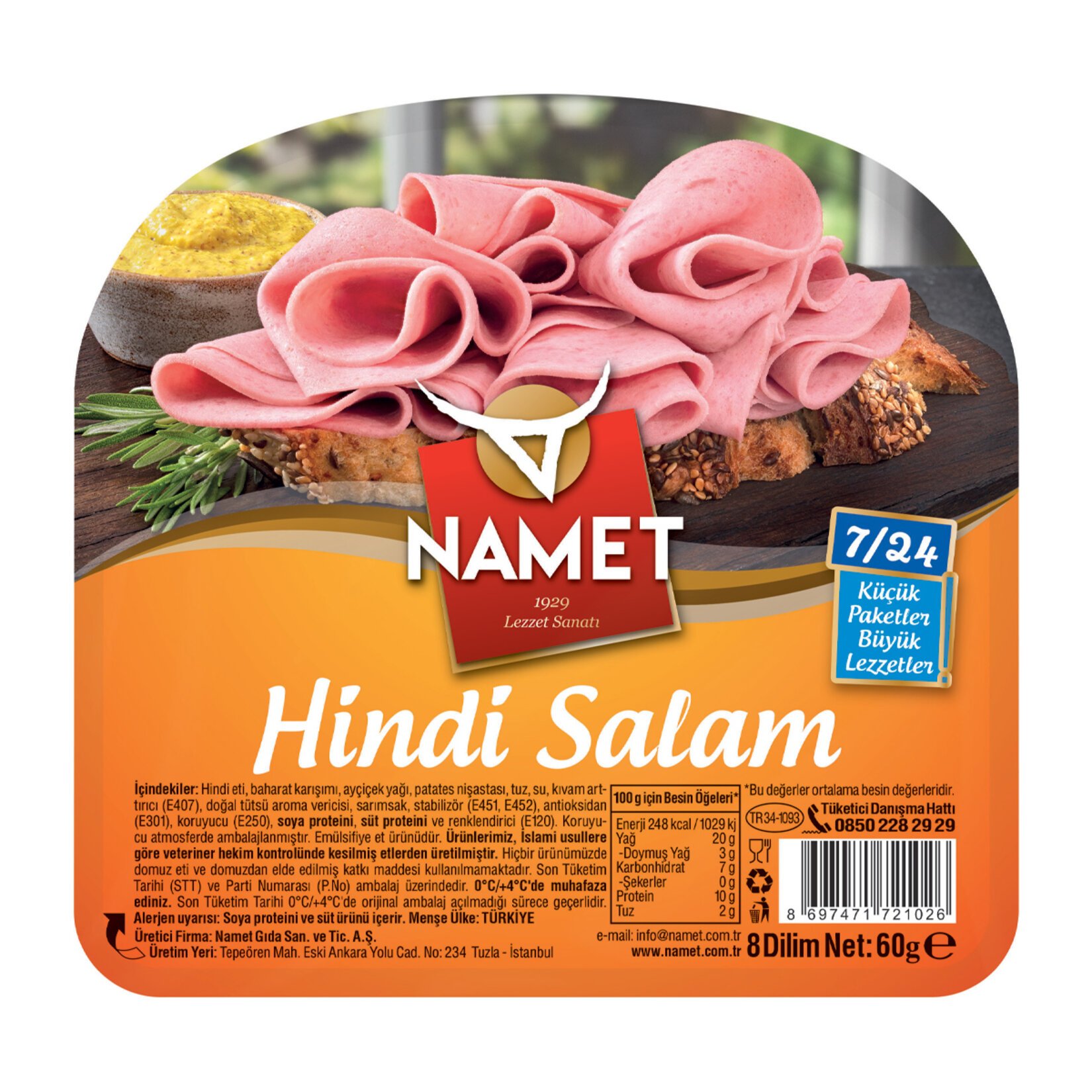 NAMET HİNDİ SALAM 60 GR