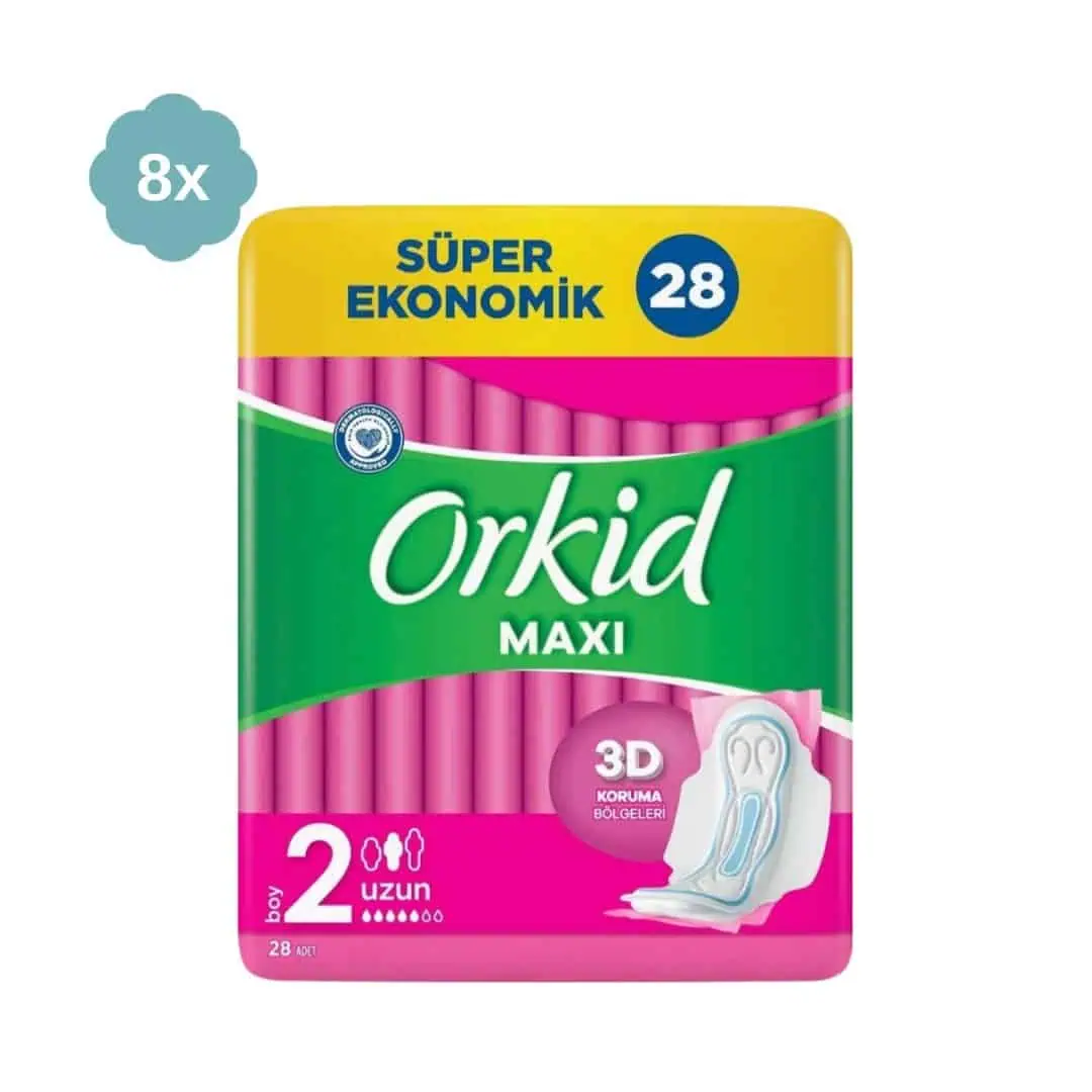 ORKİD NO:2 MAXİ UZUN 28'Lİ PED