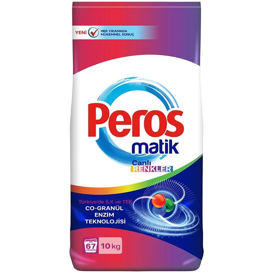 PEROS TOZ MATİK RENKLİLER 10 KG