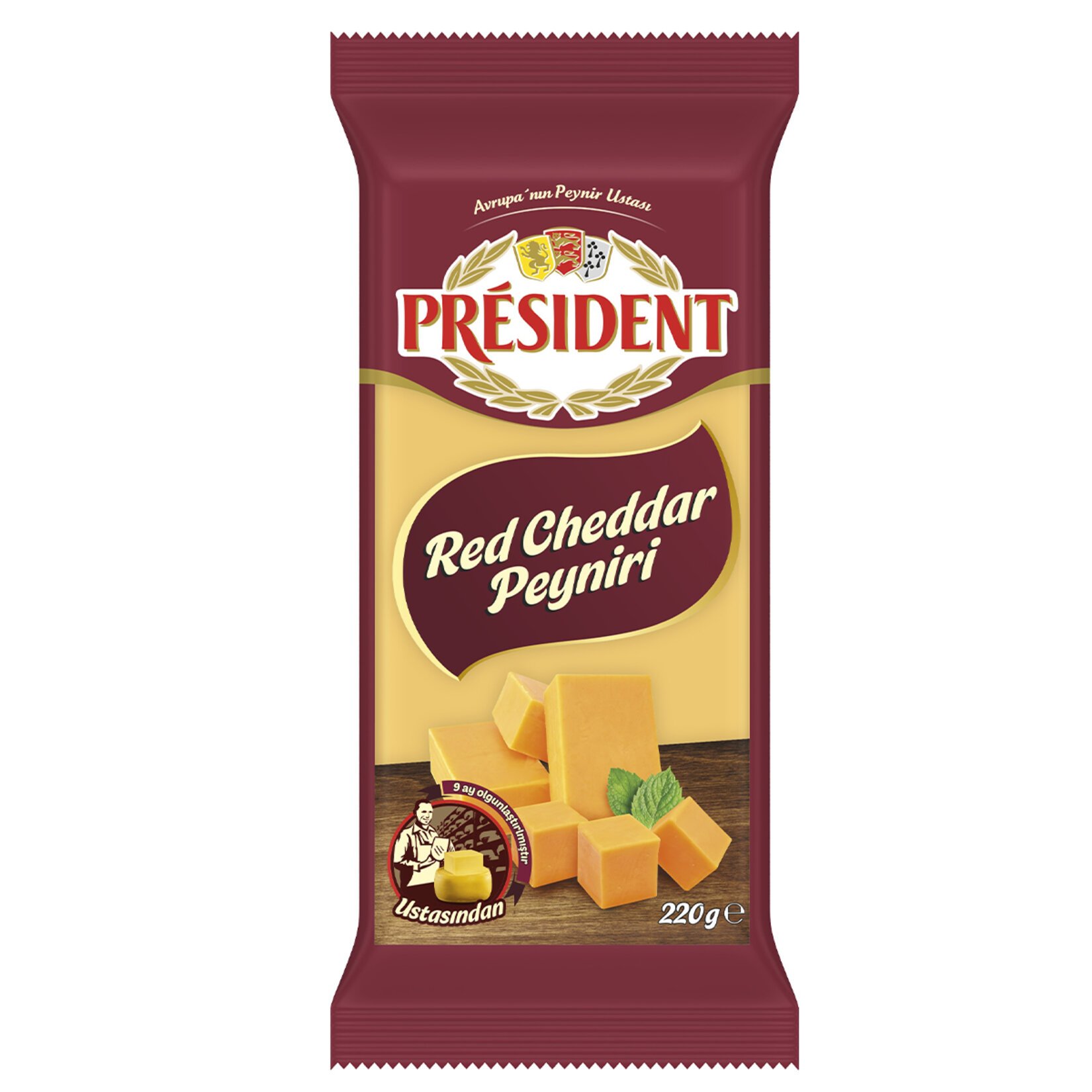 PRESİDENT RED CHEDDAR PEYNİRİ