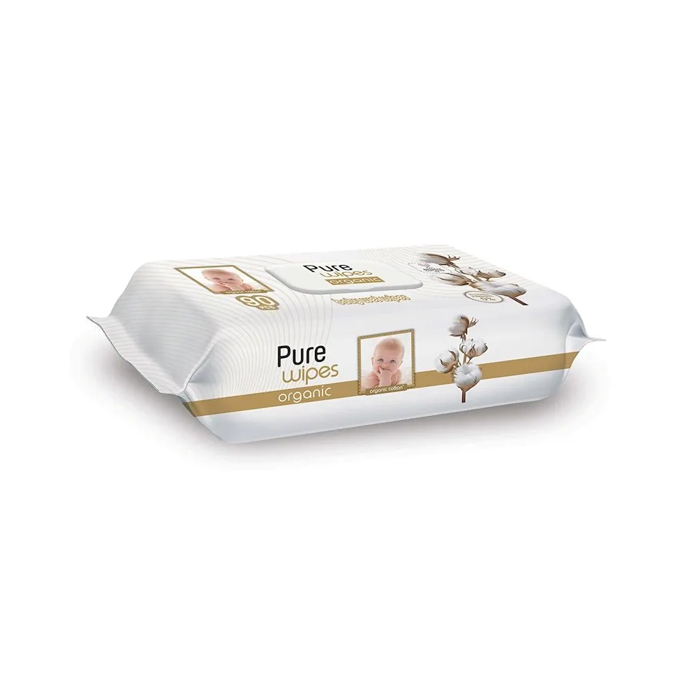 PURE WİPES ORGANİC ISLAK MENDİL 90'LI