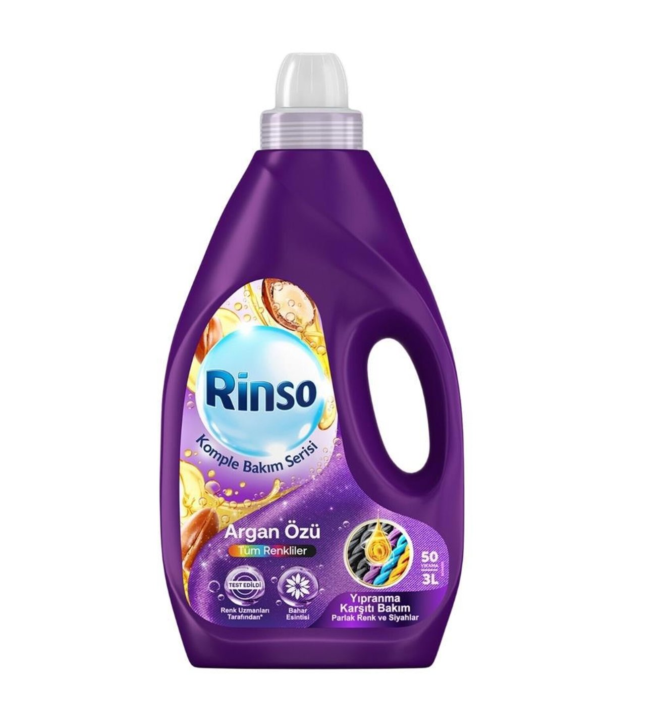 RİNSO SIVI DETERJAN TÜM RENKLER ARGAN ÖZLÜ 3 LT