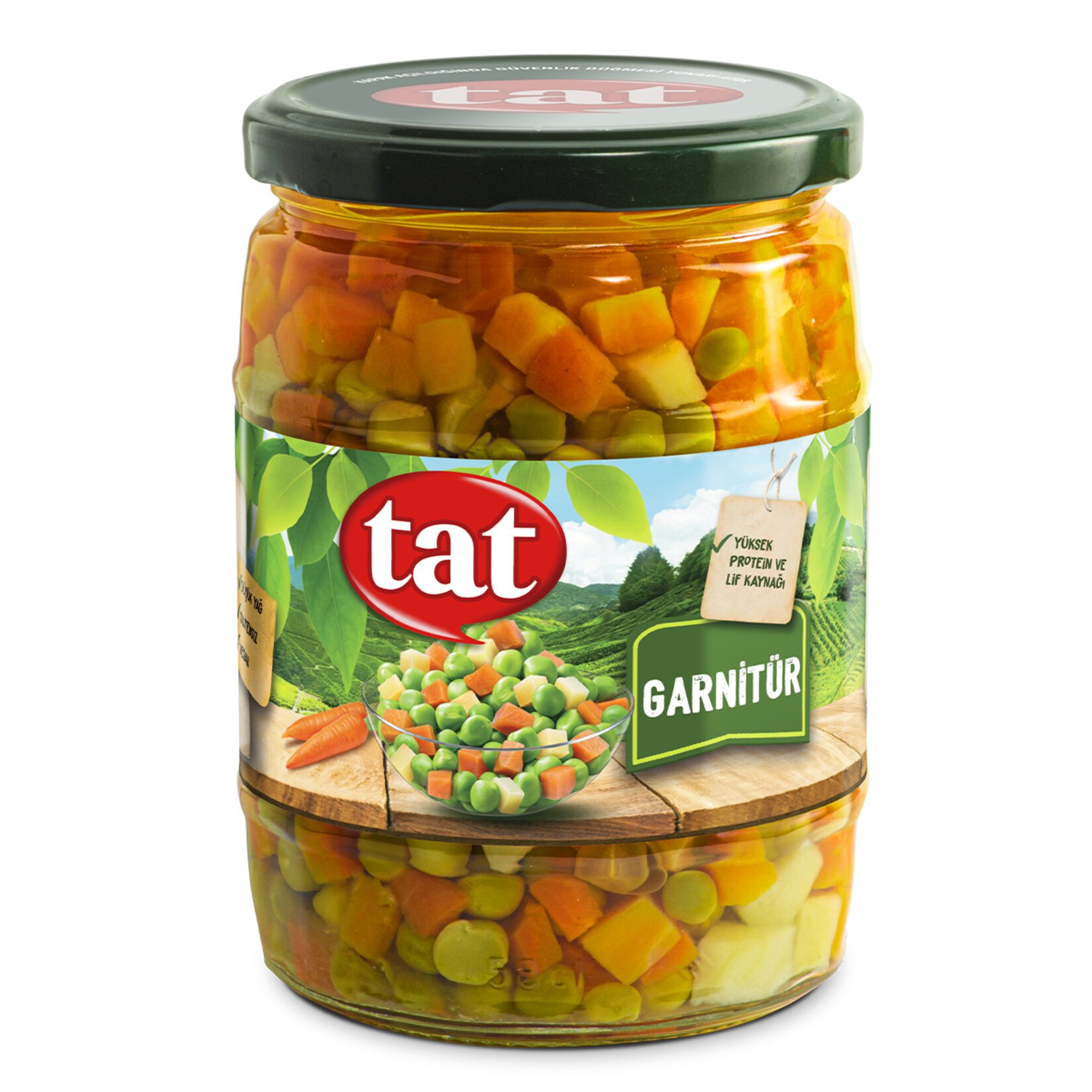 TAT GARNİTÜR CAM KAVANOZ 550 GR