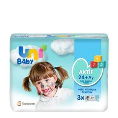UNİ BABY ISLAK MENDİL 3x52'Lİ