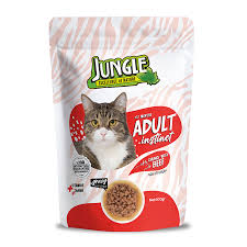 JUNGLE SIGIR ETLİ YETİŞKİN KEDİ MAMASI 100 GR