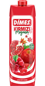 DİMES KIRMIZI MEYVELER MEYVESUYU 1 LT