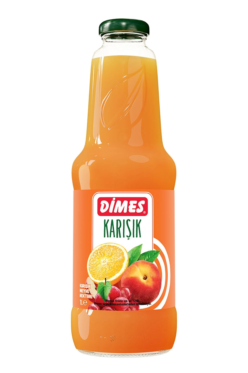 DİMES KARIŞIK NEKTAR CAM ŞİŞE 1 LT