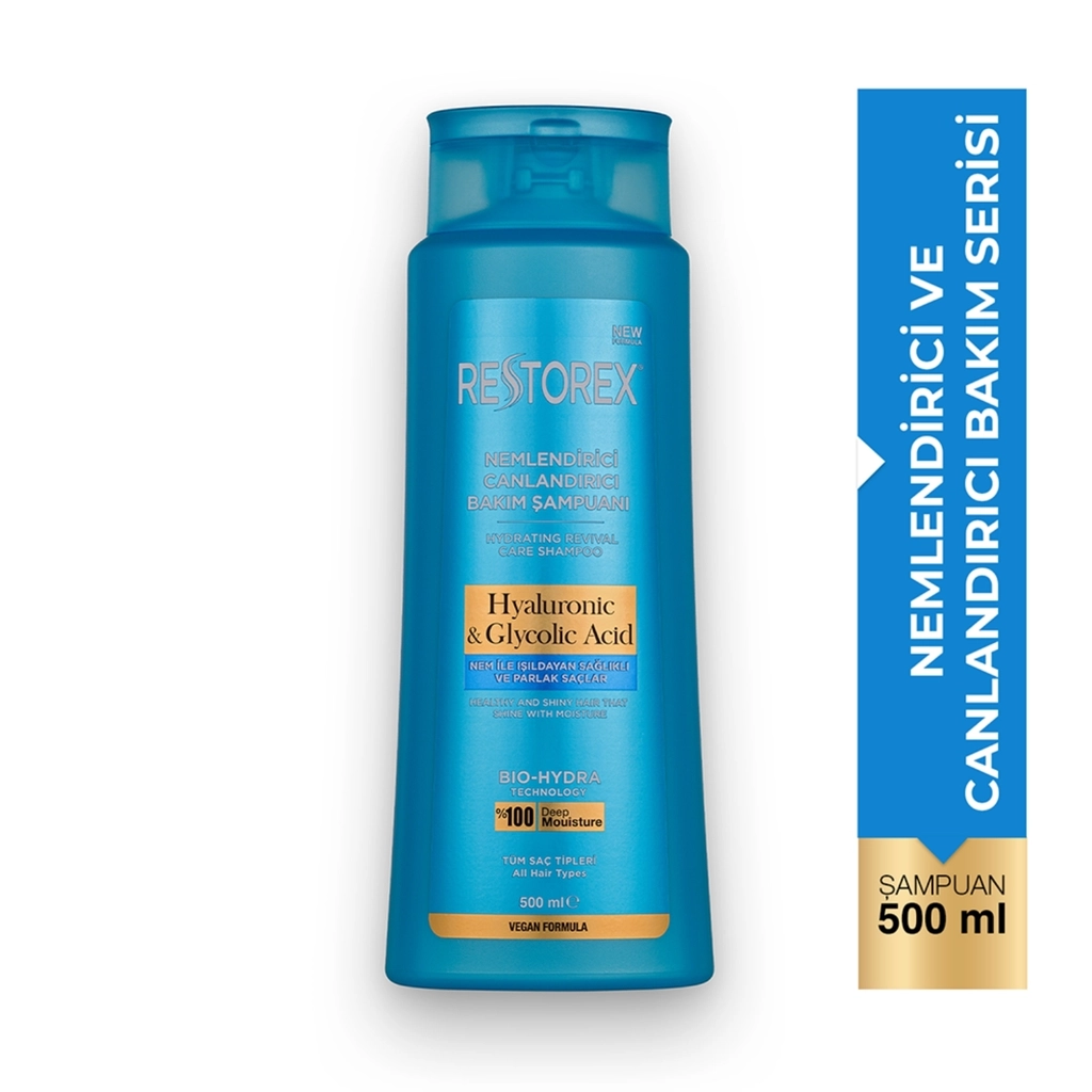 RESTOREX HYALURONİC&GLYCOLİC ACİD BAKIM ŞAMPUANI 500ML