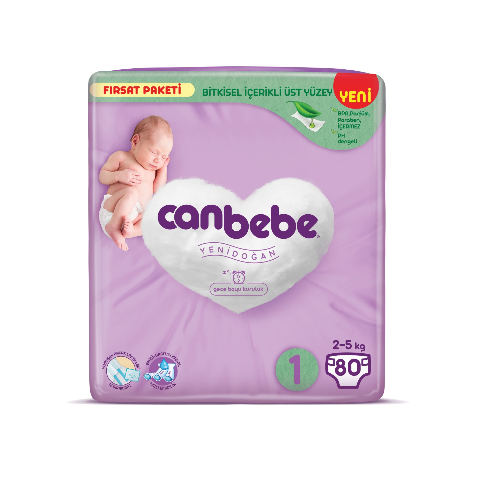 CANBEBE BEBEK BEZİ NO:1 80'Lİ