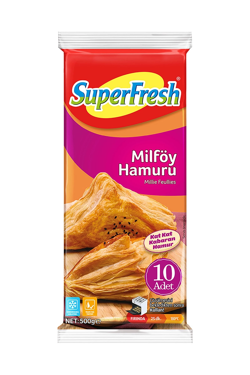 SUPERFRESH MİLFÖY HAMURU 500 GR