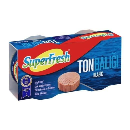 SUPERFRESH KLASİK TON BALIĞI 2x140 GR