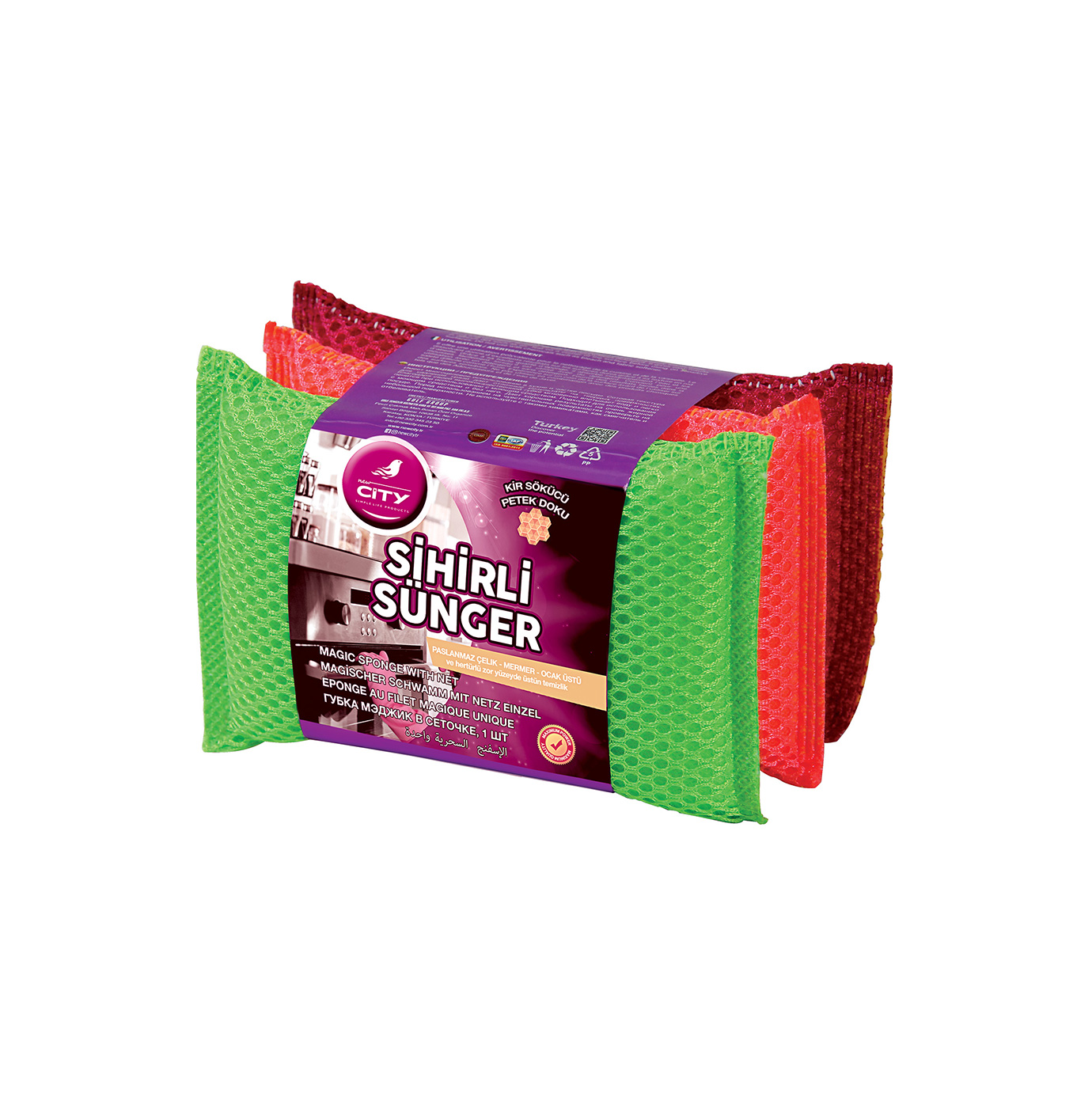 NEW CİTY SİHİRLİ SÜNGER 3'LÜ