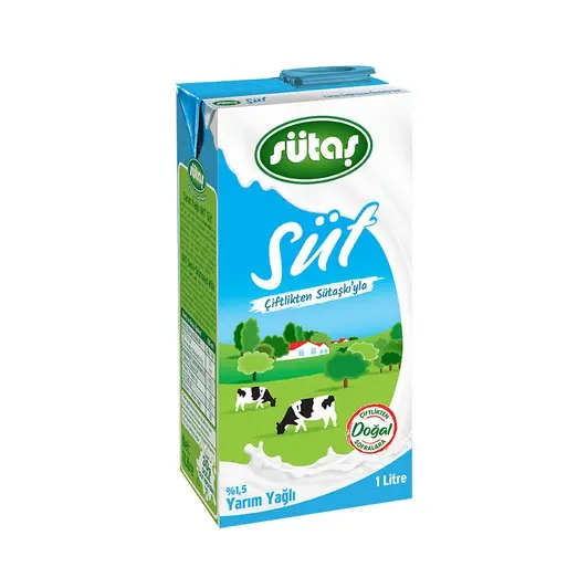 SÜTAŞ SÜT YARIM YAĞLI 1 LİTRE