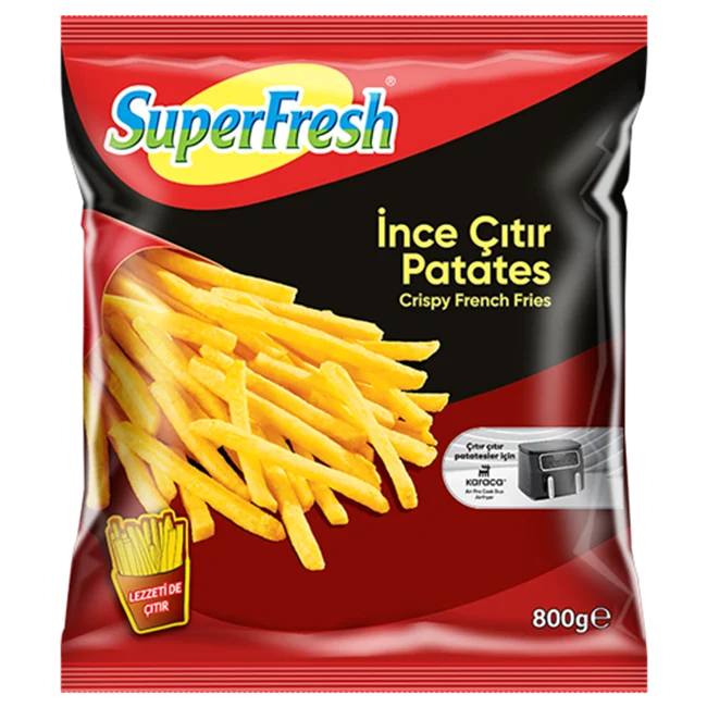 SUPERFRESH HAZIR PATATES İNCE ÇITIR 800 GR